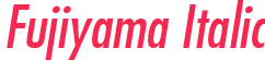 Fujiyama Italic